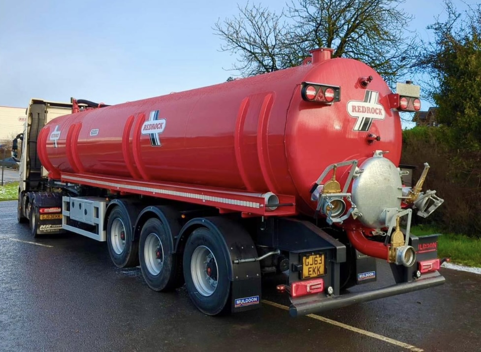 Redrock lorry tanker
